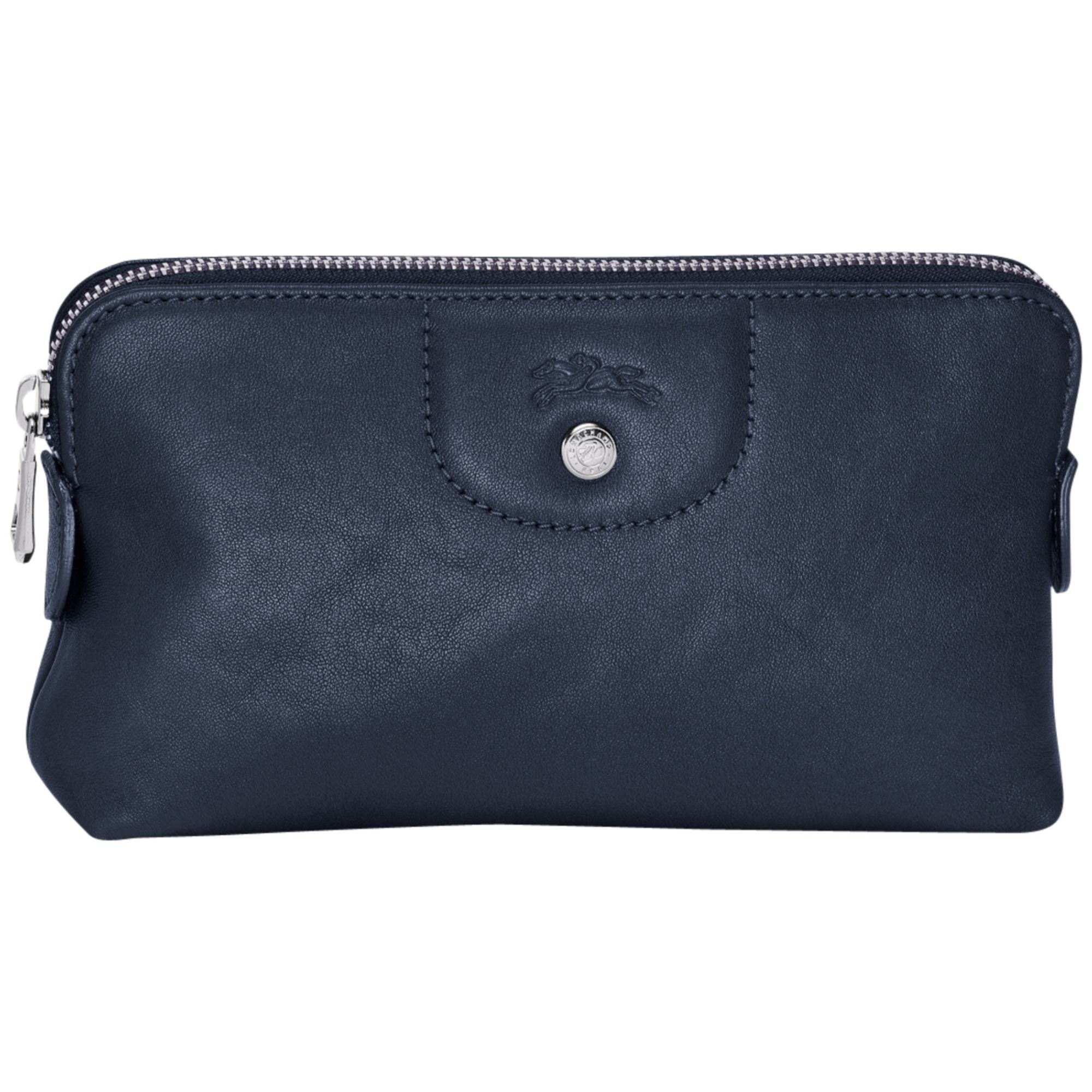 Le Pliage Cuir Pouch - Navy