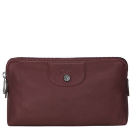 Le Pliage Cuir Pouch - Brandy