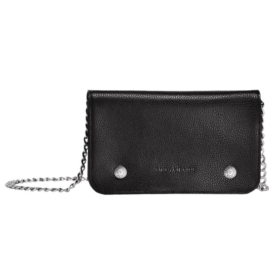 Le Foulonné Wallet On Chain - Black