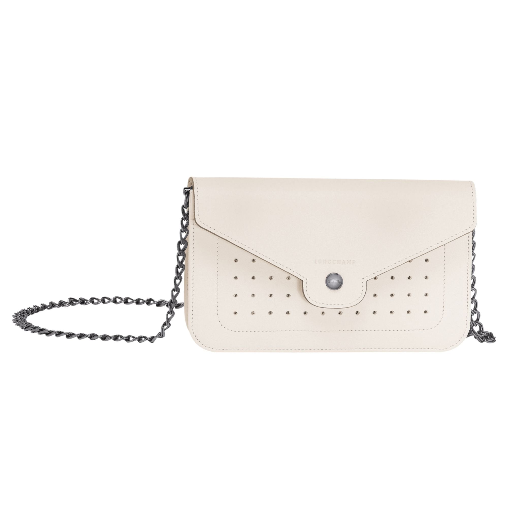 Mademoiselle Longchamp Wallet On Chain - Ivory