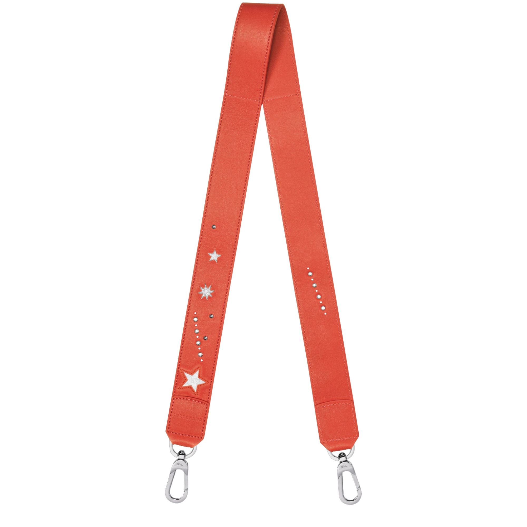 Le Pliage Cuir Shoulder Strap - Orange