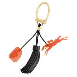 Longchamp 3D Pierre Key Ring - Chestnut