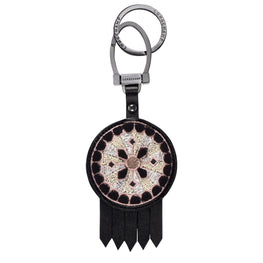 Le Pliage Cuir Rosace Key Ring - Rose Gold