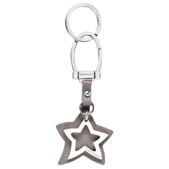 Le Pliage Cuir Key Ring - Pebble