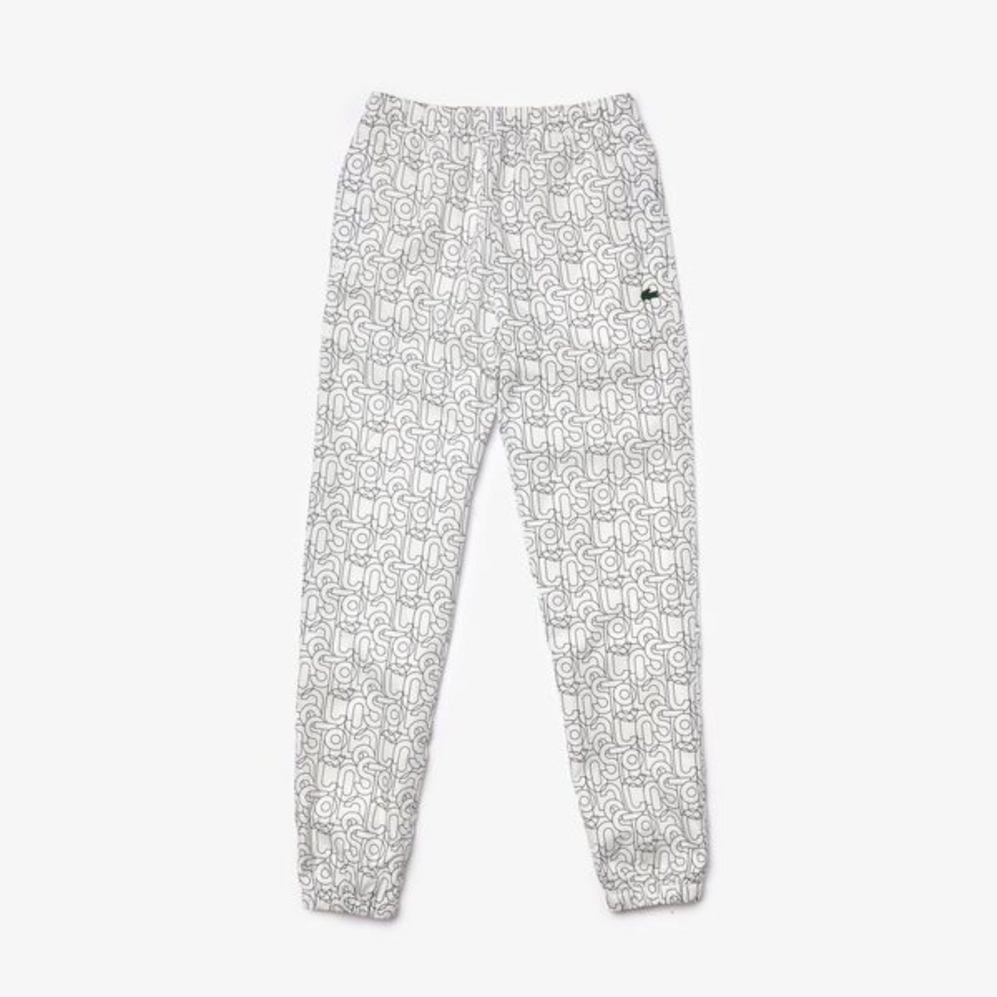 Lacoste Women'S Live Lightweight Printed Tracksuit Pants - Farine/Abimes