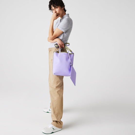 Lacoste Vertical Shopping Bag - Navy Blue/Redcurrant-White-Navy