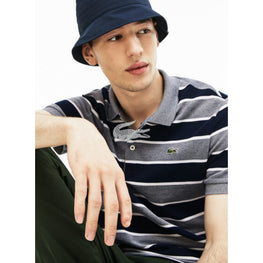 Lacoste Lacoste Men'S Polo Shirt - Flour/Navy Blue-White-Navy Blue