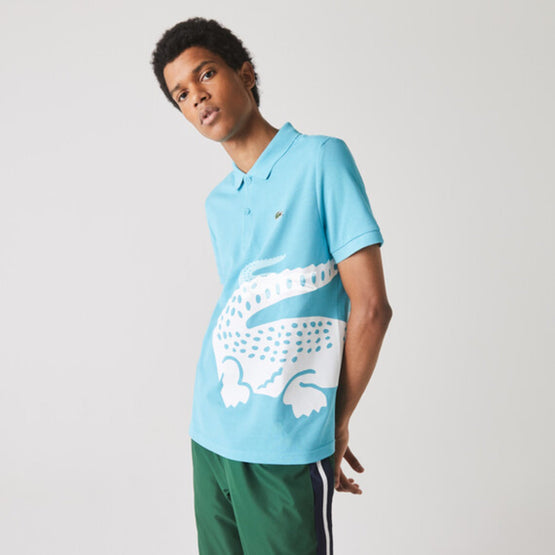 Lacoste Men'S Lacoste Regular Fit Oversized Crocodile Print Polo Shirt - Cicer