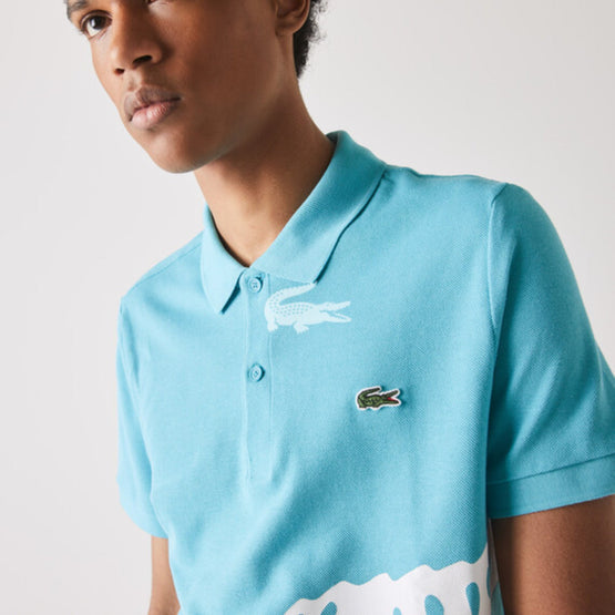 Lacoste Men'S Lacoste Regular Fit Oversized Crocodile Print Polo Shirt - Cicer
