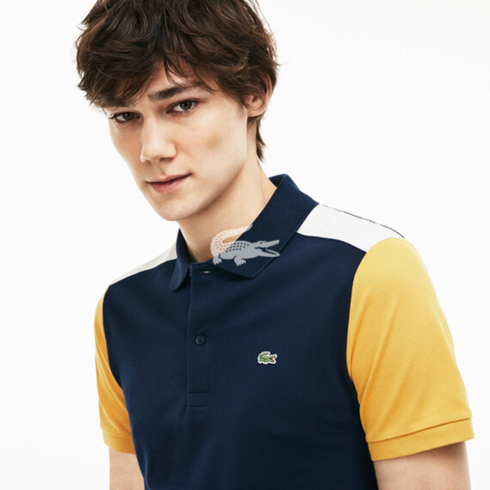 Lacoste Lacoste Men'S Polo - Navy Blue/Darjali-Flour