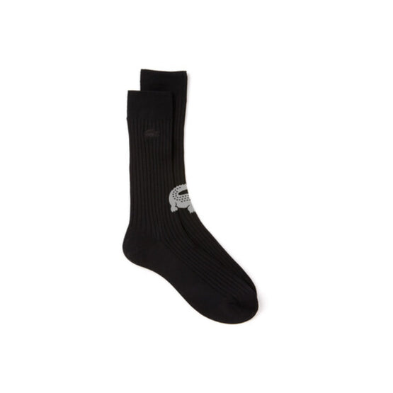 Lacoste Men'S Ribbed Socks - Nor.Black