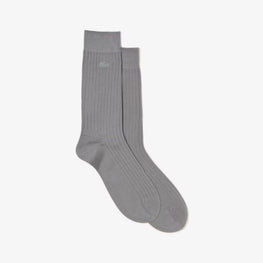 Lacoste Men'S Ribbed Socks - Galaxite Chine