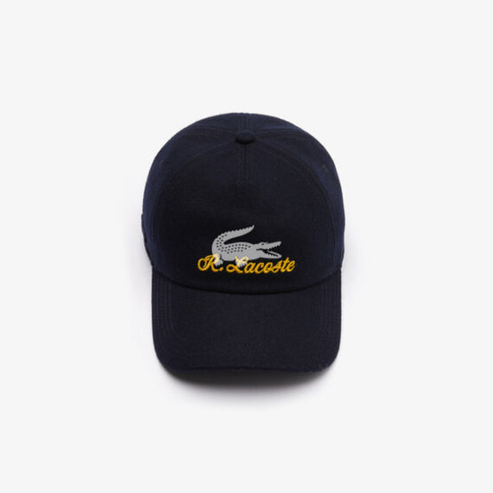 Lacoste Men’S Embroidered Wool Felt Cap - Abimes