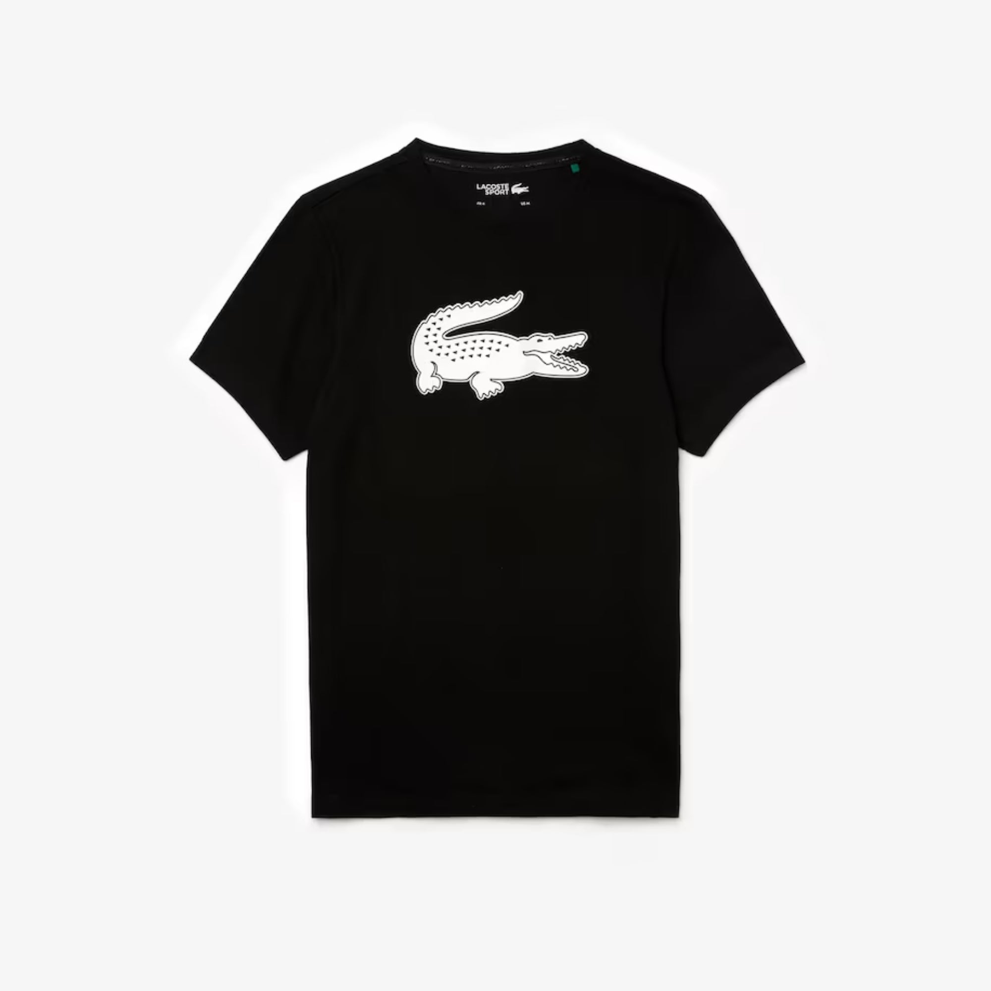 Lacoste Men'S Sport 3D Print Crocodile Breathable Jersey T-Shirt - Navy Blue/Wasp